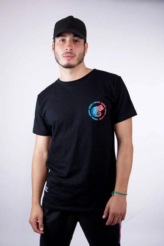 Polera Camaleón Crazy Black unk-ropa-streetwear-urbano
