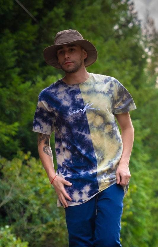 Polera UNK. Tie Dye Duo Steel unk-ropa-streetwear-urbano